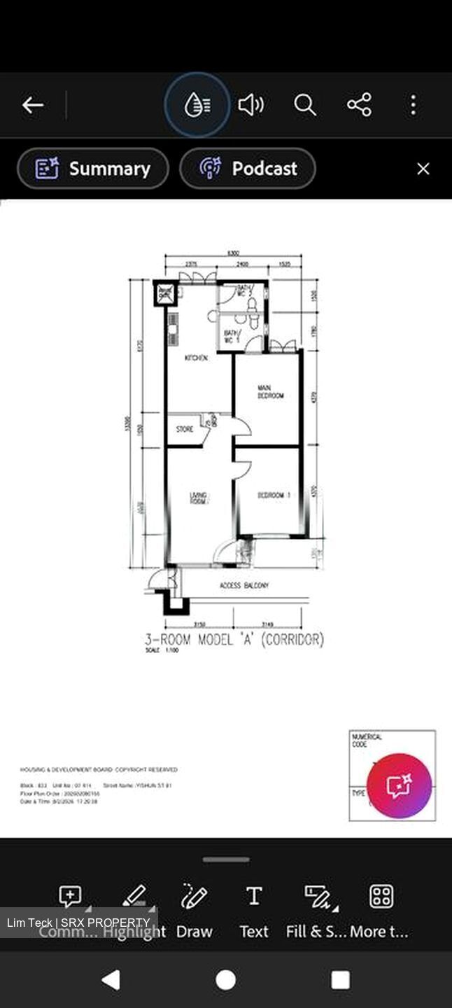 Blk 833 Yishun Street 81 (Yishun), HDB 3 Rooms #525307701